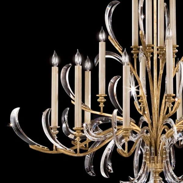 Alice Candle  Arcs  2-Tier Chandelier 57" - thebelacan
