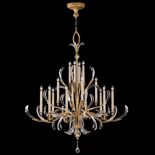 Alice Candle  Arcs  2-Tier Chandelier 57" - thebelacan
