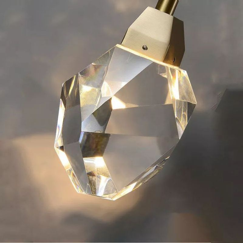 Angelia Faceted Crystal Prisms Pendant - thebelacan