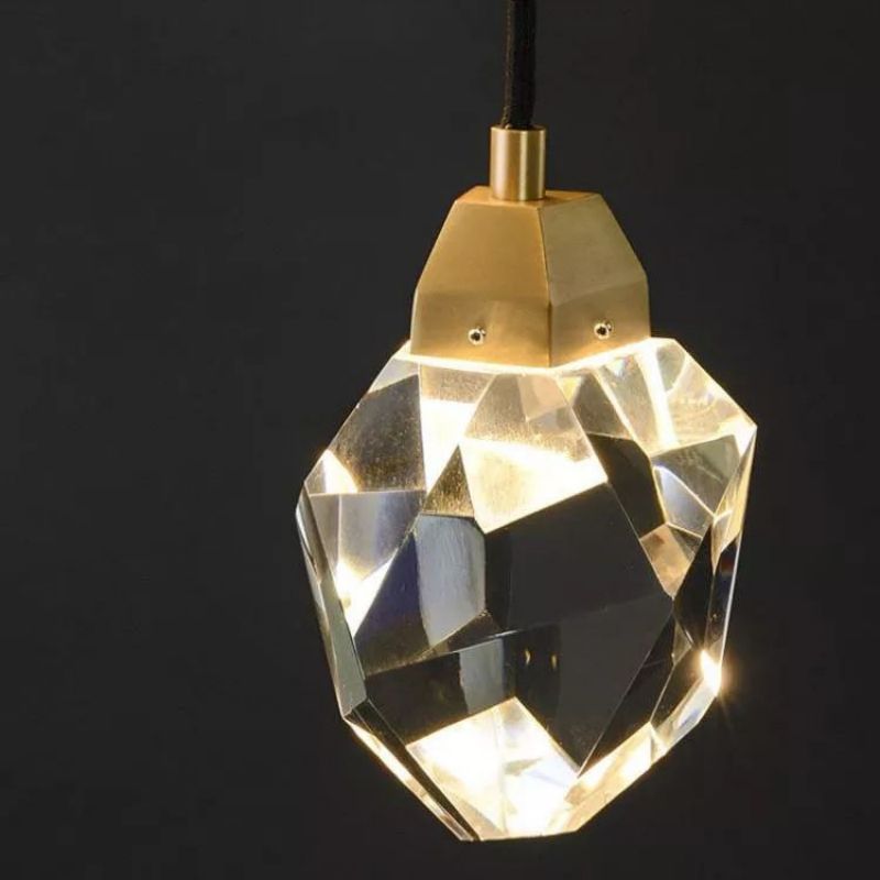 Angelia Faceted Crystal Prisms Wall Sconce (Cord) - thebelacan