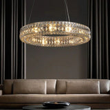 Brilliant Crystal Round Chandelier 32"44"59" - thebelacan