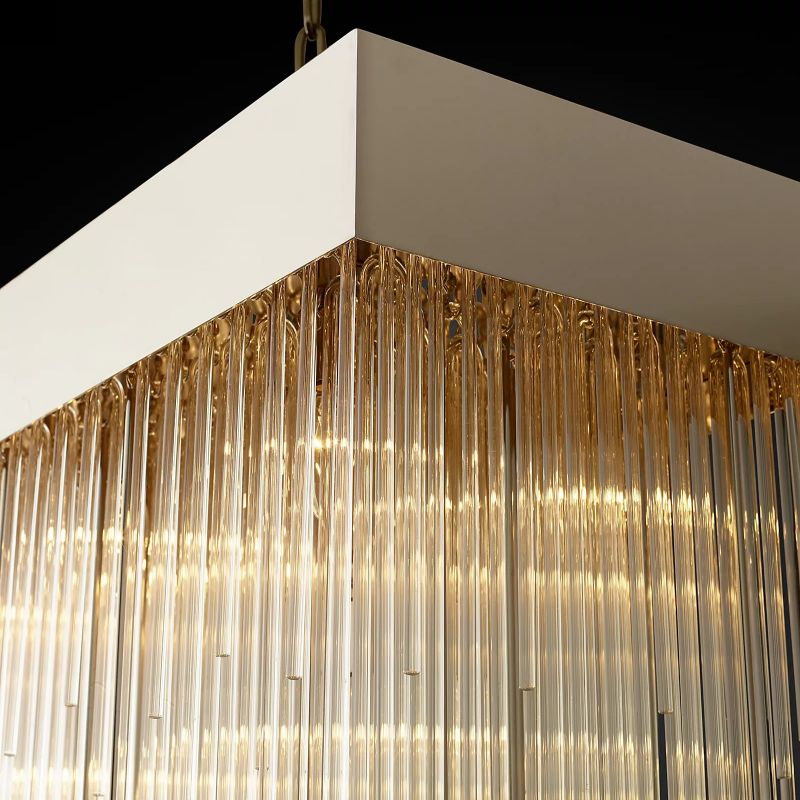 Cascada Rectangular Chandelier 54" - thebelacan