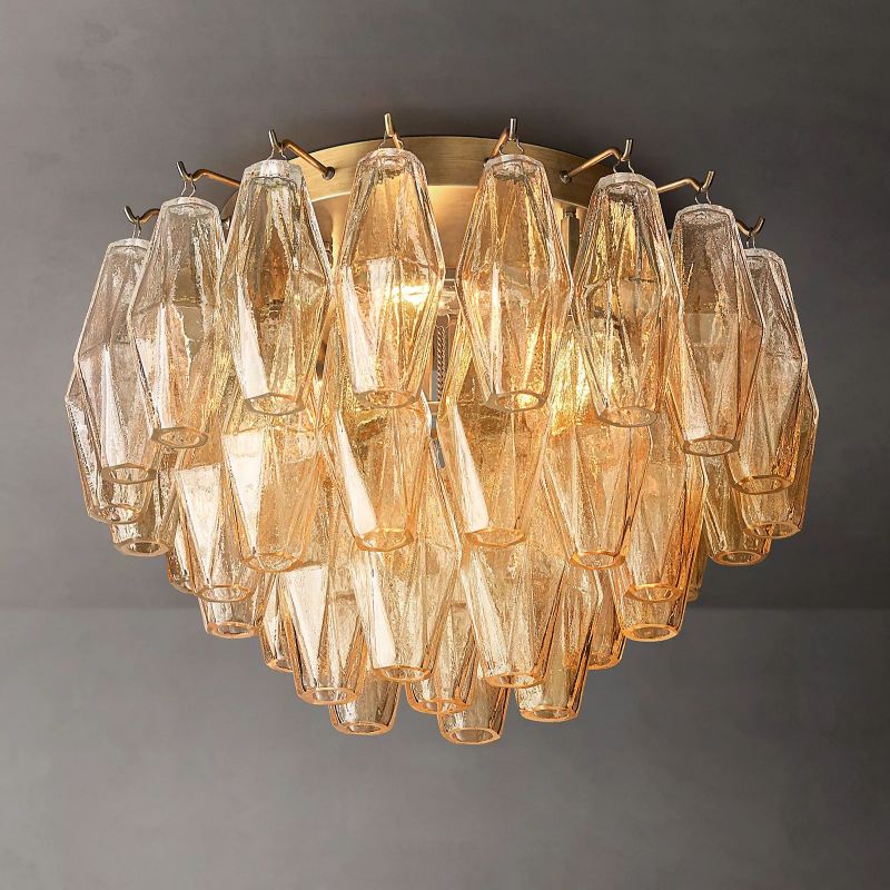 Chara Clear Glass Flushmount 17" - thebelacan
