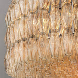 Chara Clear Glass Round Chandelier 47" - thebelacan