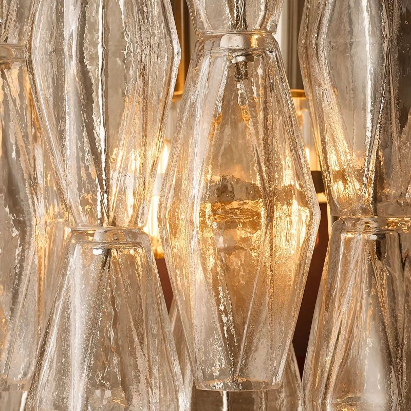 Chara Clear Glass Short Wall Sconce - thebelacan