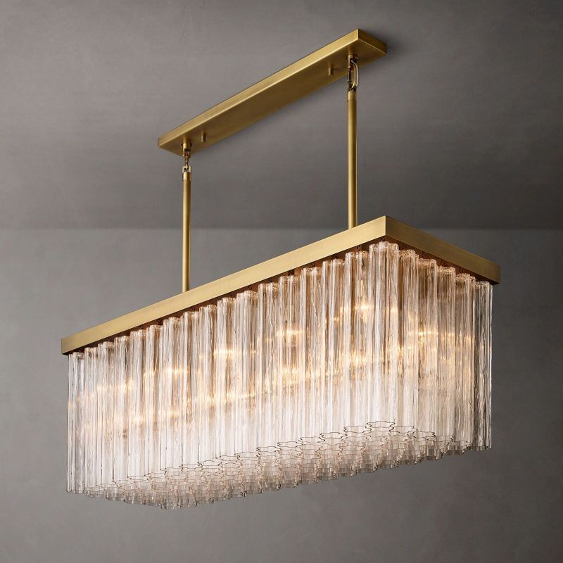 Cielle Rectangular Chandelier 54” - thebelacan