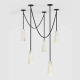 Alabaster Modern 5-light Marble Chandelier - thebelacan