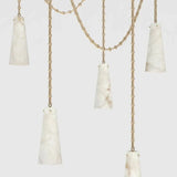 Alabaster Modern 5-light Marble Chandelier - thebelacan