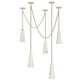 Alabaster Modern 5-light Marble Chandelier - thebelacan