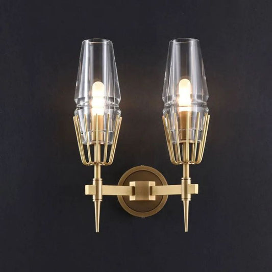 Delia Crystal Double Wall Sconce - thebelacan