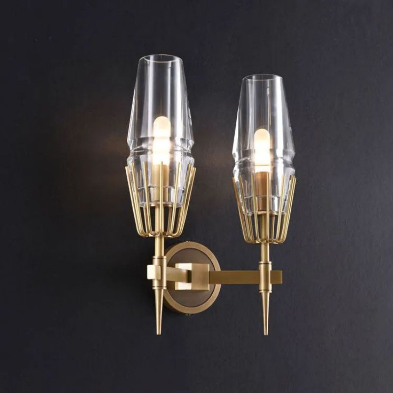 Delia Crystal Double Wall Sconce - thebelacan