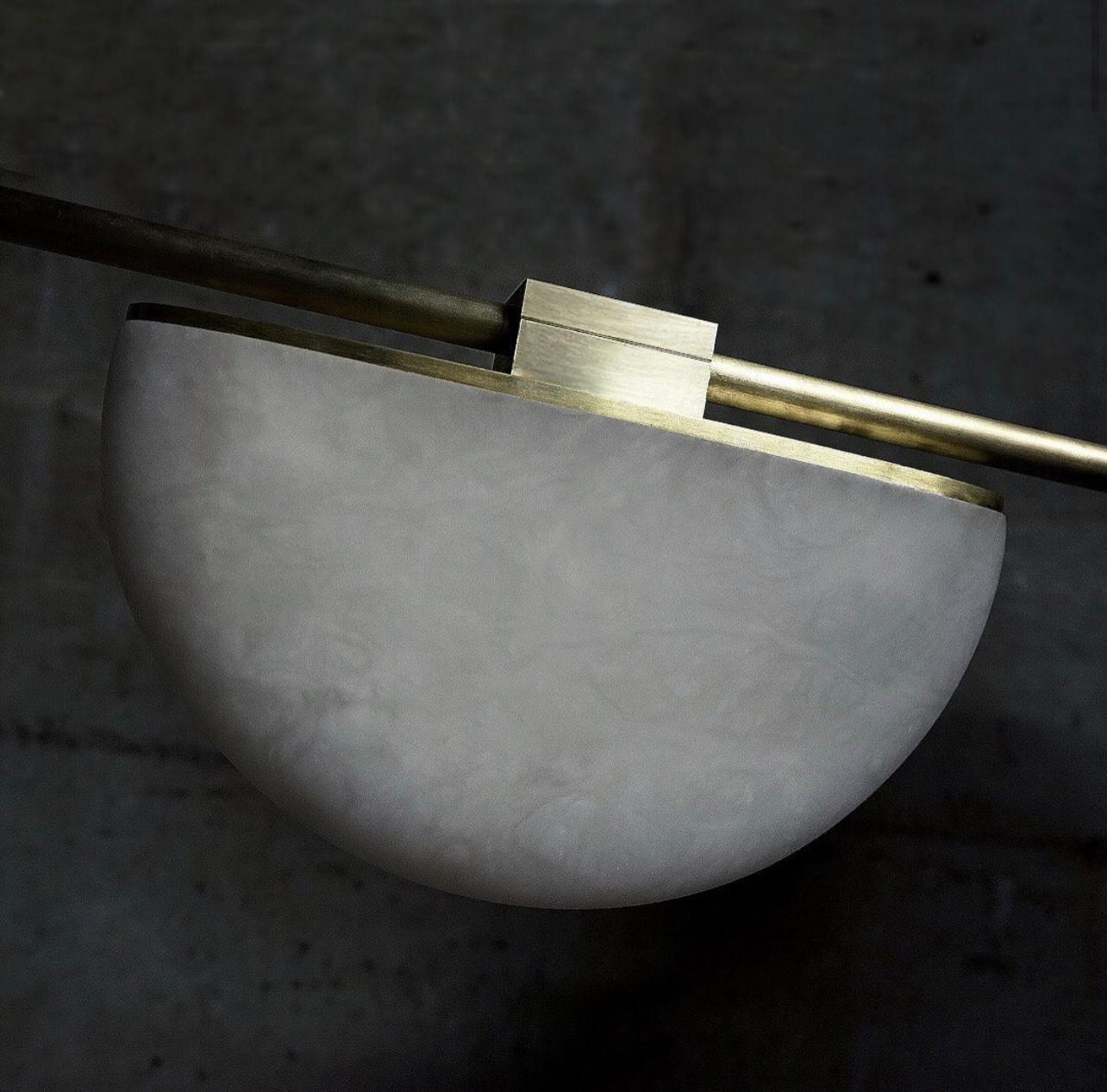 Alabaster Artistic Modern Chandelier for Bar Area - thebelacan