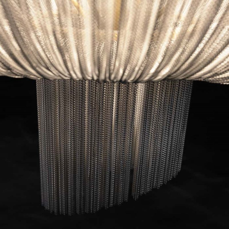 Modern Forever Chandelier, Oak, Aluminium Chain, Handmade Portugal by Greenapple - thebelacan