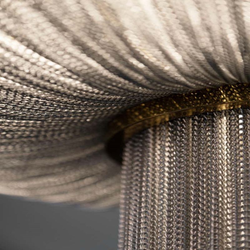 Modern Forever Chandelier, Oak, Aluminium Chain, Handmade Portugal by Greenapple - thebelacan