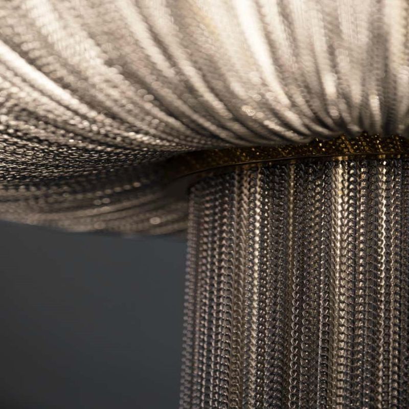 Modern Forever Chandelier, Oak, Aluminium Chain, Handmade Portugal by Greenapple - thebelacan