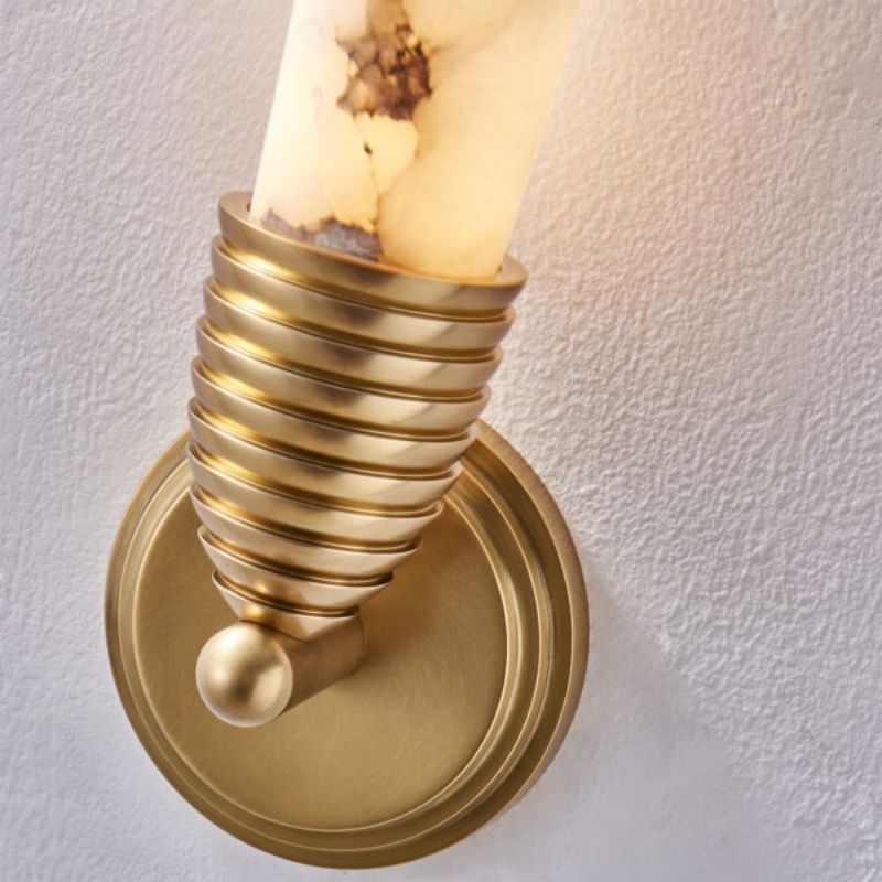 Gypsum Alabaster LED Wall Sconce - thebelacan