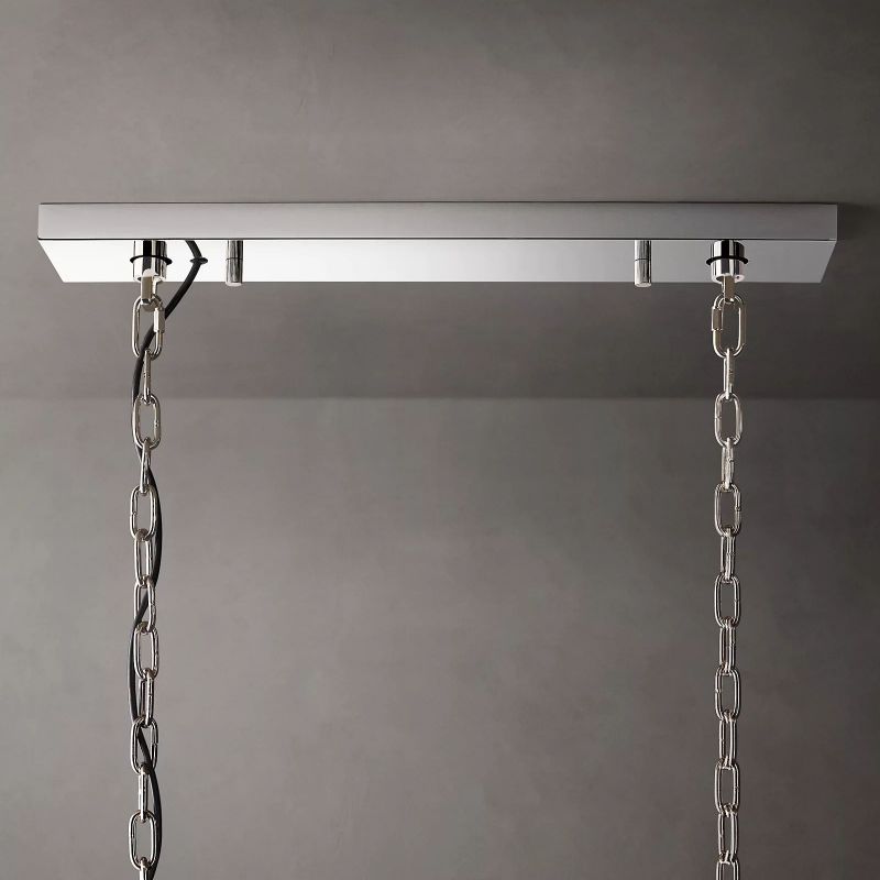 Harson Calcite Rectangular Chandelier 42" - thebelacan