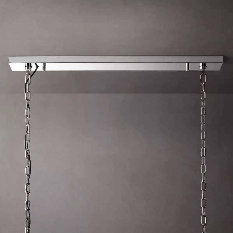 Harson Calcite Rectangular Chandelier 54" - thebelacan