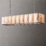 Harson Calcite Rectangular Chandelier 62" - thebelacan