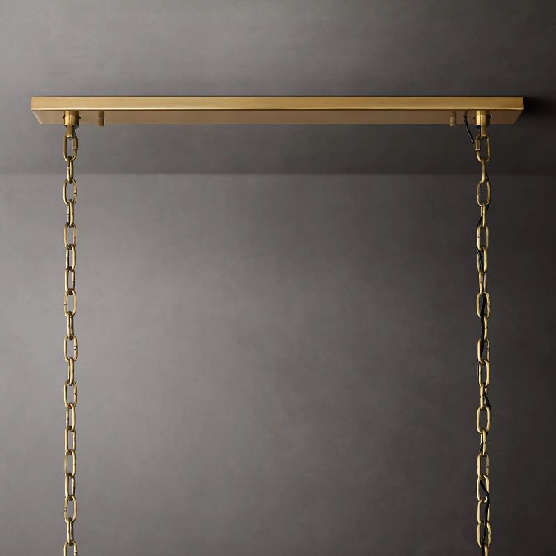 Harson Calcite Rectangular Chandelier 62" - thebelacan