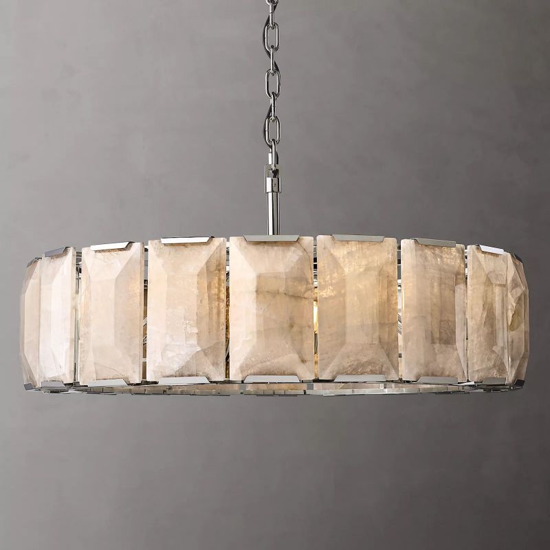 Harson Calcite Round Chandelier 43" - thebelacan