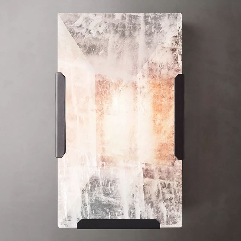 Harson Calcite Short Wall Sconce - thebelacan
