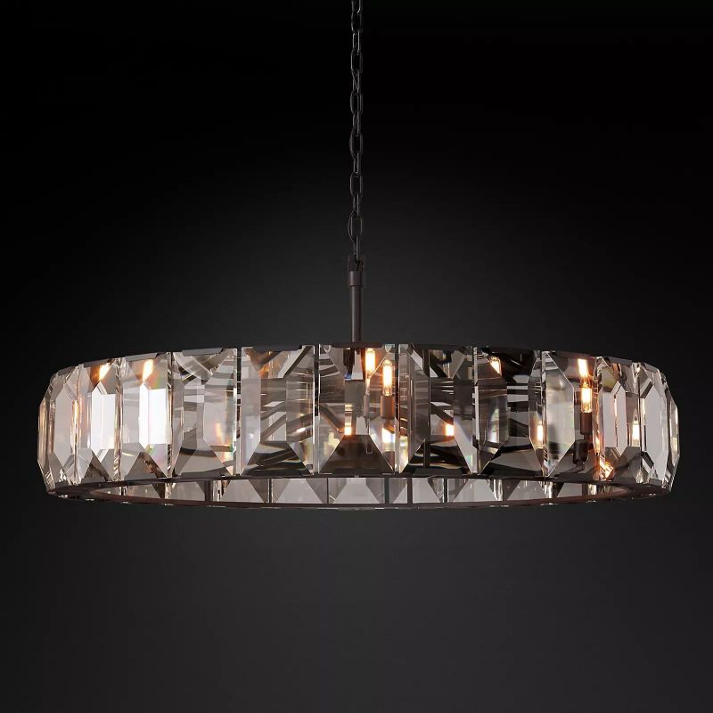 Harson Crystal Round Chandelier 60" - thebelacan