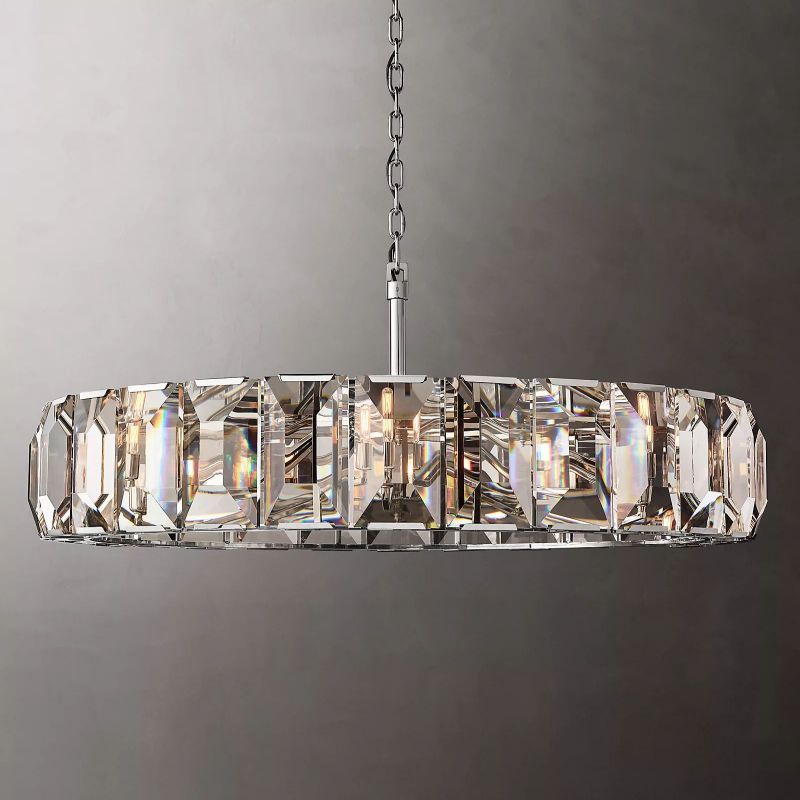 Harson Crystal Round Chandelier 60" - thebelacan