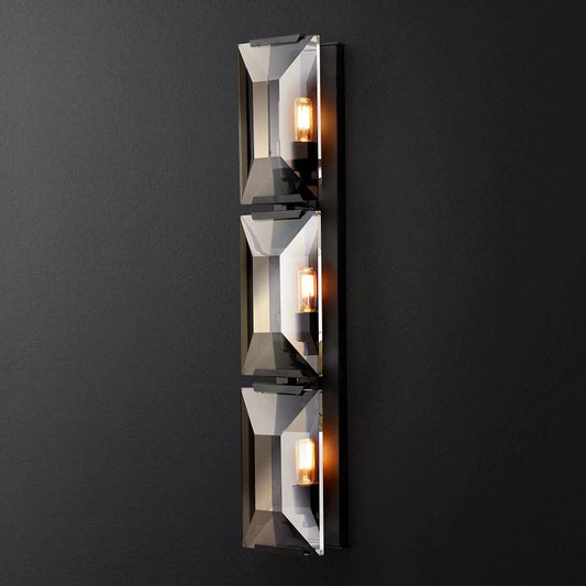 Harson Crystal Triple Wall Sconce - thebelacan
