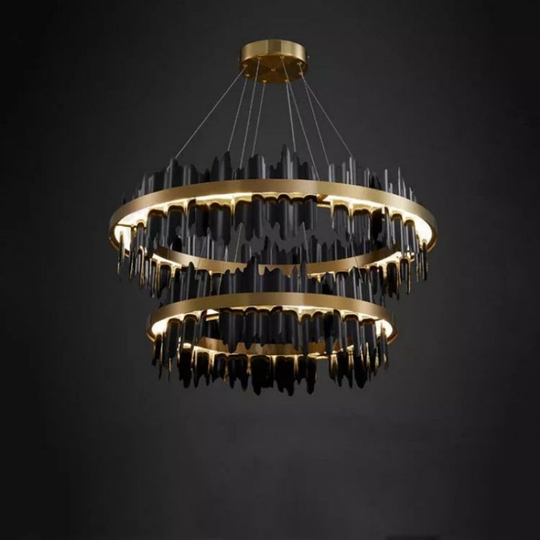 Hill 2-Tier Modern Round Chandelier - thebelacan