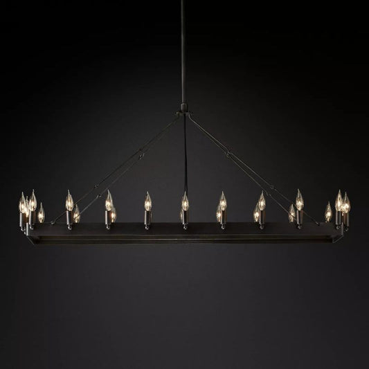 Camino Vintage Candelabra Rectangular Chandelier - thebelacan