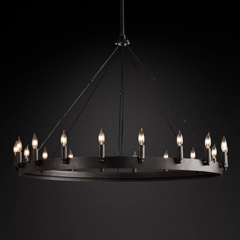 Camino Vintage Candelabra Round Chandelier - thebelacan