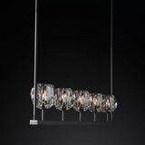 Kristal Glass Linear Chandelier 48" - thebelacan