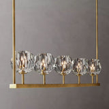 Kristal Glass Linear Chandelier 48" - thebelacan