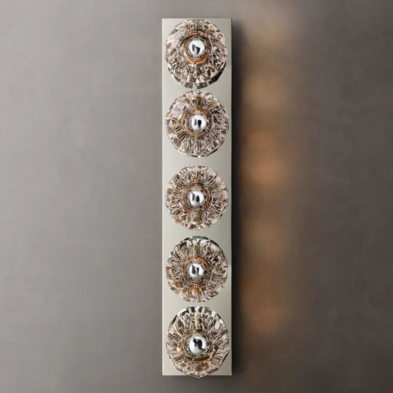 Kristal Clear Glass Linear Grand Wall Sconce - thebelacan