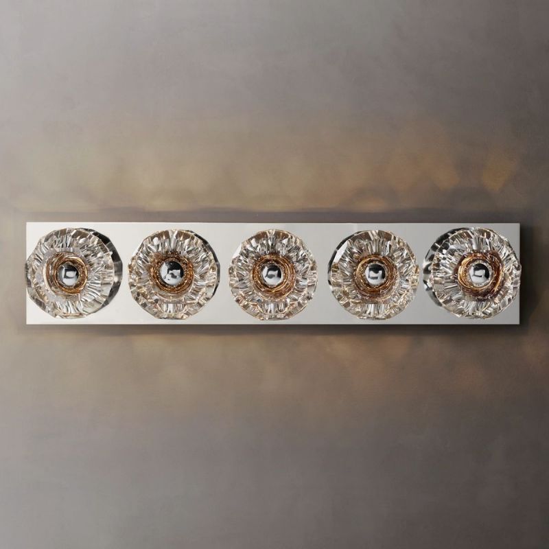 Kristal Clear Glass Linear Grand Wall Sconce - thebelacan