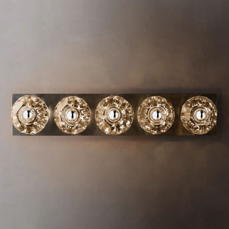 Kristal Clear Glass Linear Grand Wall Sconce - thebelacan