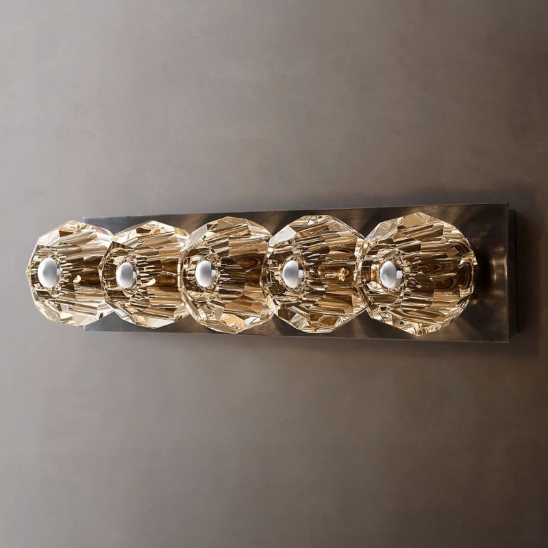 Kristal Clear Glass Linear Grand Wall Sconce - thebelacan