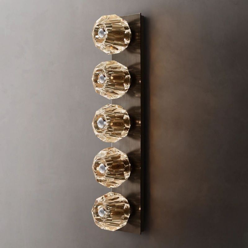 Kristal Clear Glass Linear Grand Wall Sconce - thebelacan