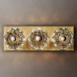 Kristal Clear Glass Linear Short Wall Sconce - thebelacan
