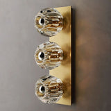 Kristal Clear Glass Linear Short Wall Sconce - thebelacan