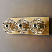 Kristal Clear Glass Linear Short Wall Sconce - thebelacan