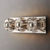 Kristal Clear Glass Linear Short Wall Sconce - thebelacan