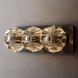 Kristal Clear Glass Linear Short Wall Sconce - thebelacan
