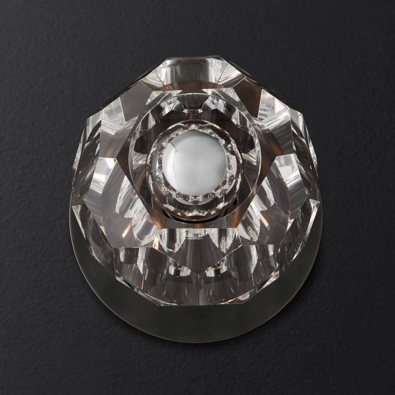 Kristal Clear Glass Petite Wall Sconce - thebelacan