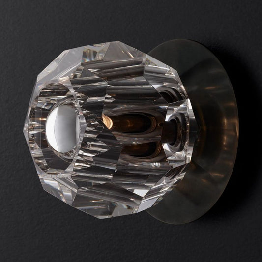 Kristal Clear Glass Petite Wall Sconce - thebelacan