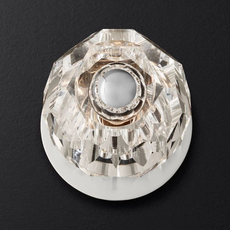 Kristal Clear Glass Petite Wall Sconce - thebelacan