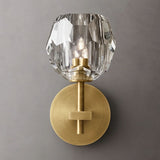 Kristal Clear Glass Short Wall Sconce - thebelacan