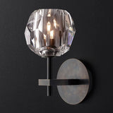 Kristal Clear Glass Short Wall Sconce - thebelacan