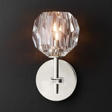 Kristal Clear Glass Short Wall Sconce - thebelacan